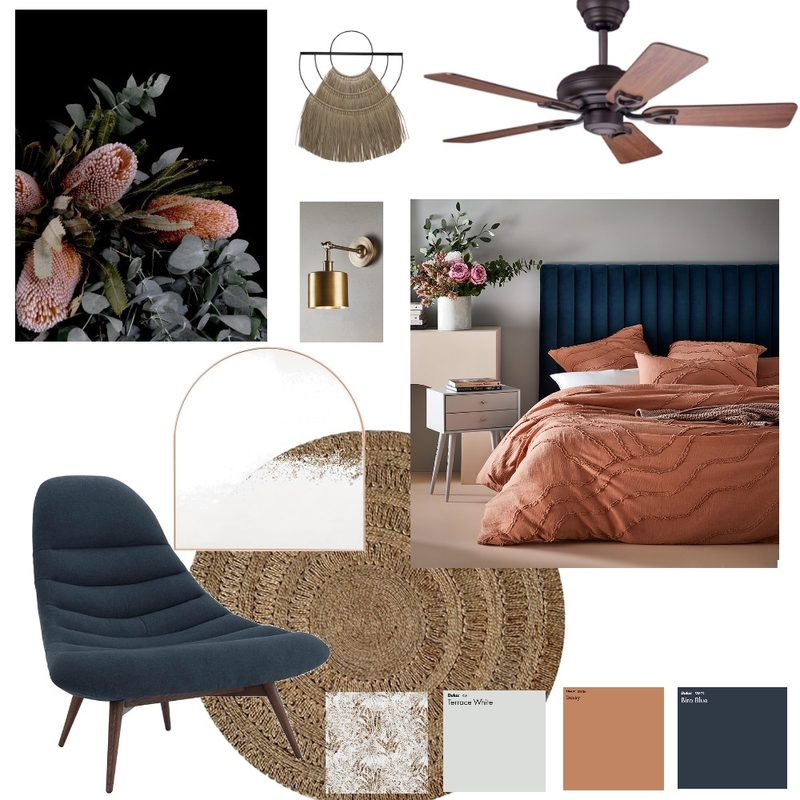 Boho bedroom Mood Board by Style by Sisters on Style Sourcebook