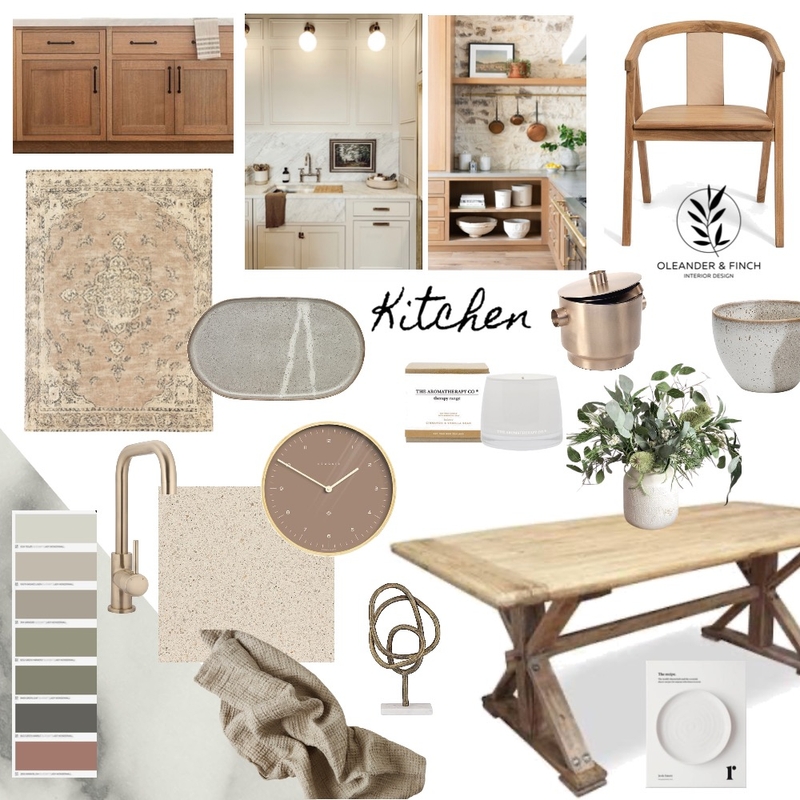 Kitchen Mood Board by Rhiannon Lee, Oleander & Finch Interiors on Style Sourcebook