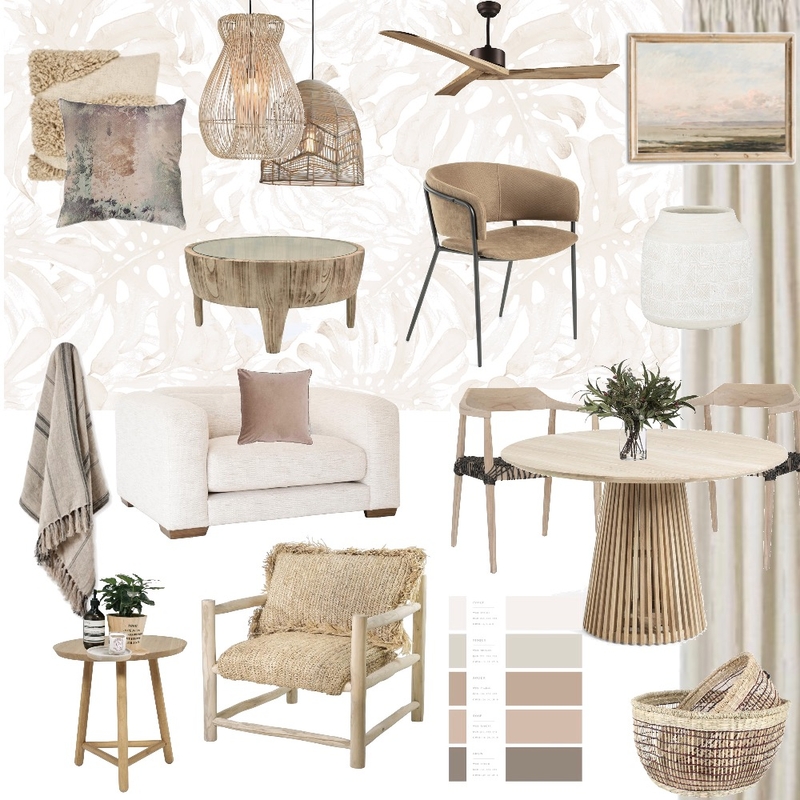 Beige Mood Board by Rhiannon Lee, Oleander & Finch Interiors on Style Sourcebook