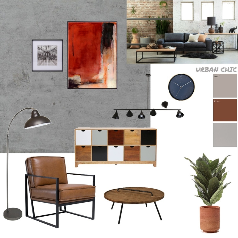 URBAN CHIC Interior Design Mood Board by CHUANTING_CHEN