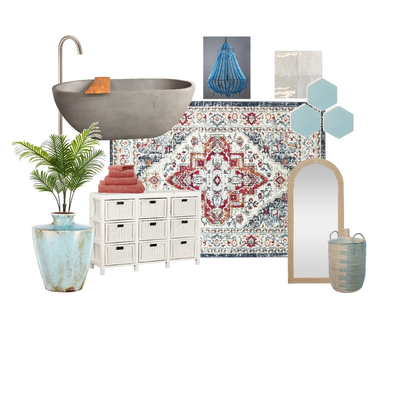 Moroccan bathroom Mood Board by sharnialberni on Style Sourcebook