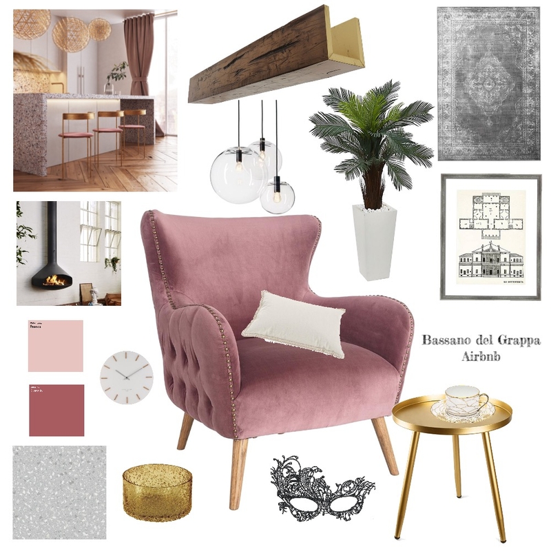 Bassano del Grappa Airbnb Interior Design Mood Board by Dcremasco