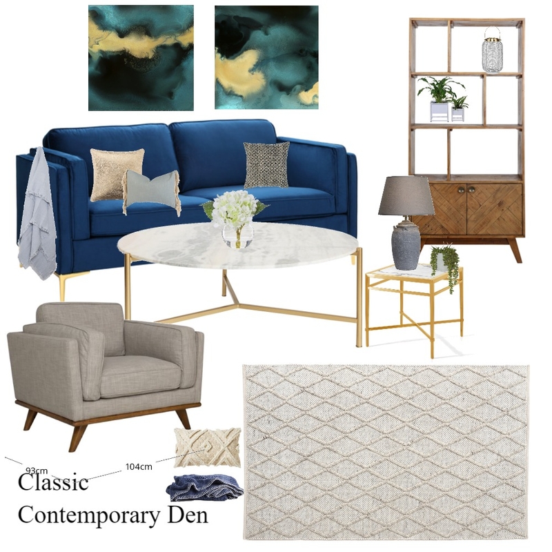 Johnstone-Smith Den Interior Design Mood Board by Jo Sievwright