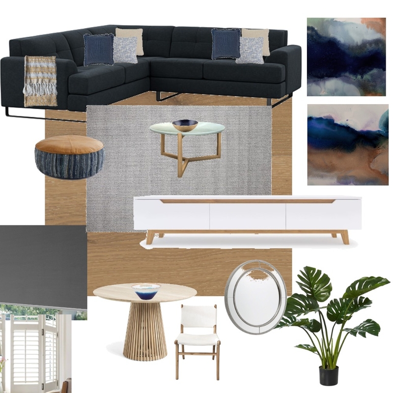 Darlene - living room Interior Design Mood Board by Leanne Martz Interiors