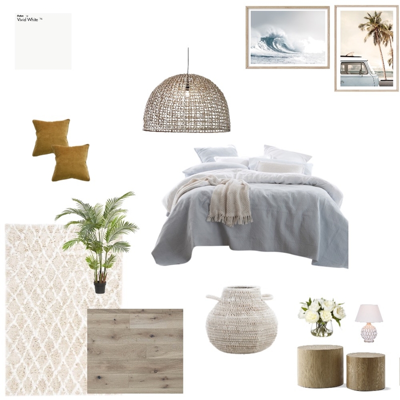 Coastal bedroom Interior Design Mood Board by Irma Coastal bedroom Interior Design Mood Board by Irma
