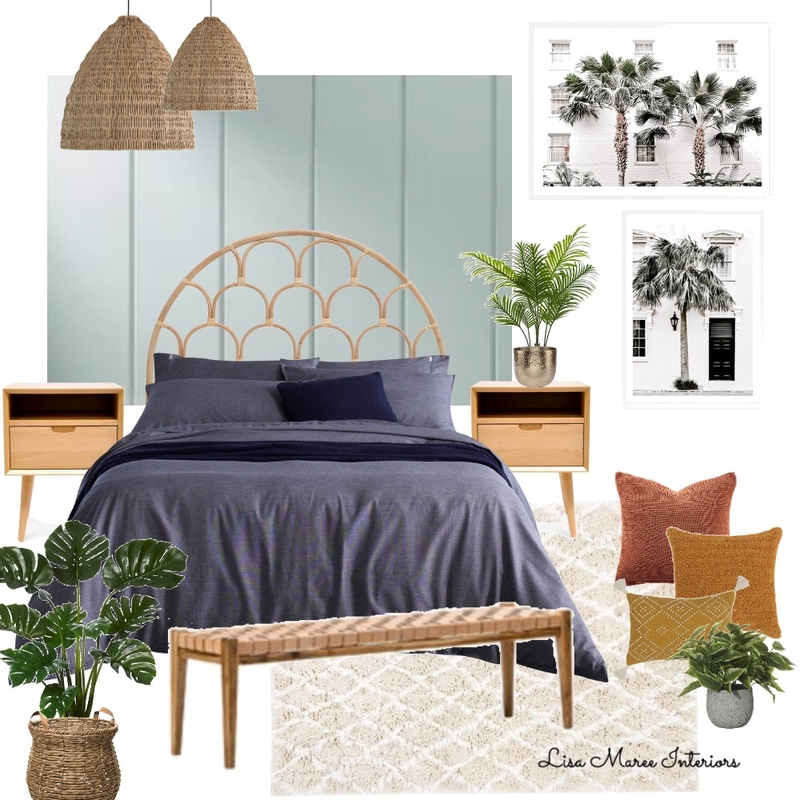 Master Bedroom Interior Design Mood Board by Lisa Maree Interiors