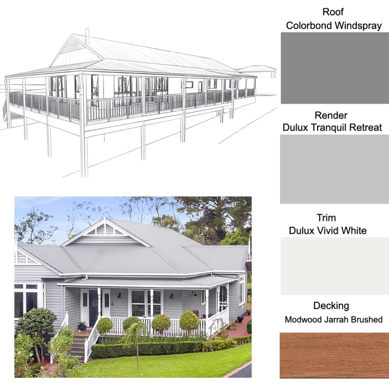 Farmhouse exterior Mood Board by Lisa Maree Interiors on Style Sourcebook