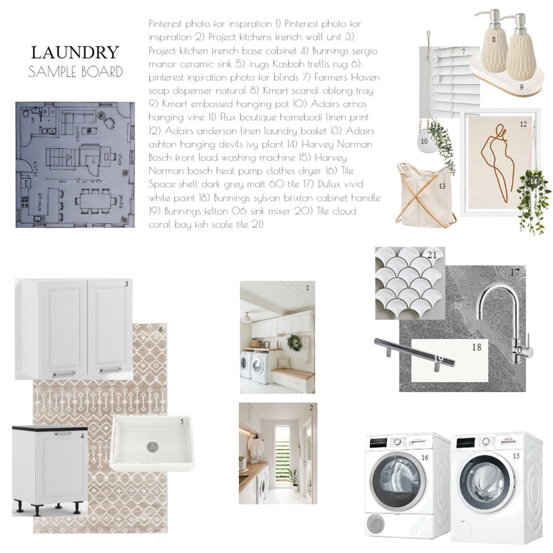 Laundry sample board Mood Board by Amy_RC on Style Sourcebook