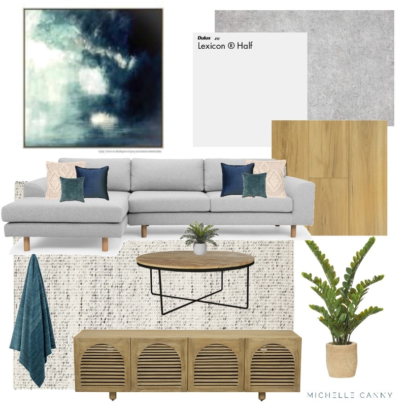 Living Room Concept Design Mood Board by Michelle Canny Interiors on Style Sourcebook
