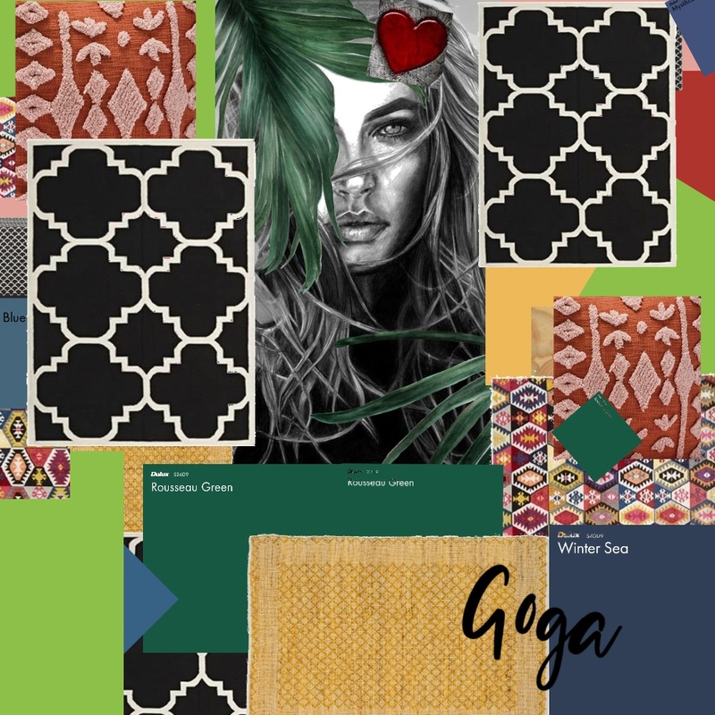Foto tapet Goga Interior Design Mood Board by Gordana
