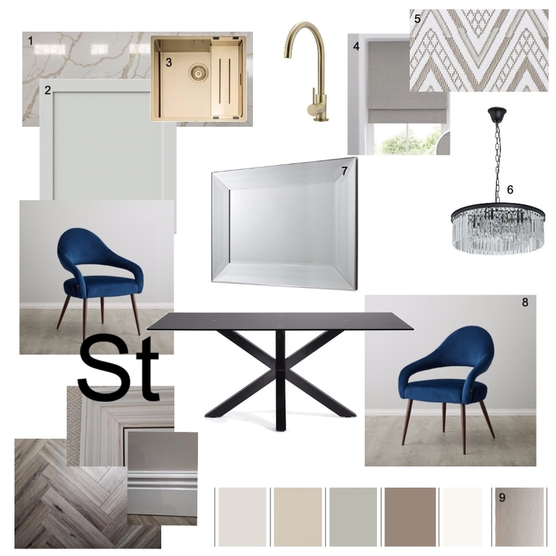 sample board 2 - kitchen/dining Mood Board by rakayaharding on Style Sourcebook