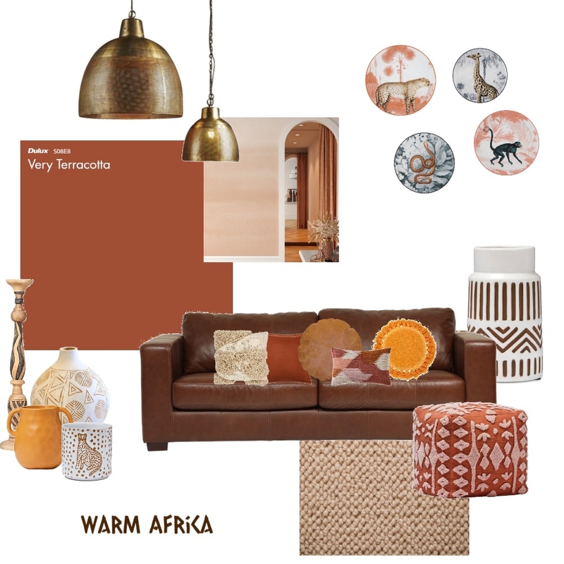 Warm Africa Interior Design Mood Board by jacintareid Warm Africa Interior Design Mood Board by jacintareid