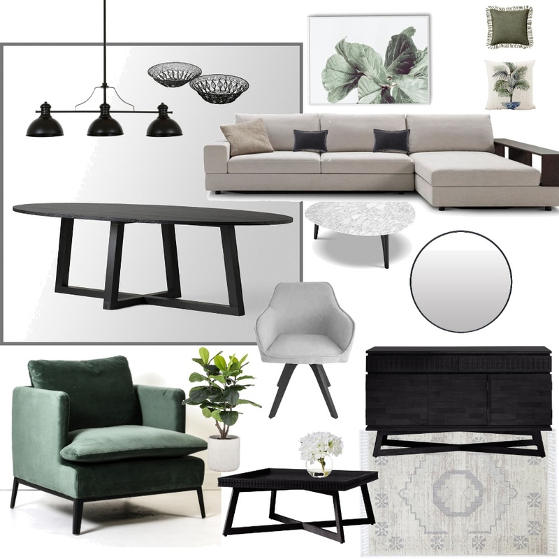 Monocromatic Greens Mood Board by Style by Sisters on Style Sourcebook