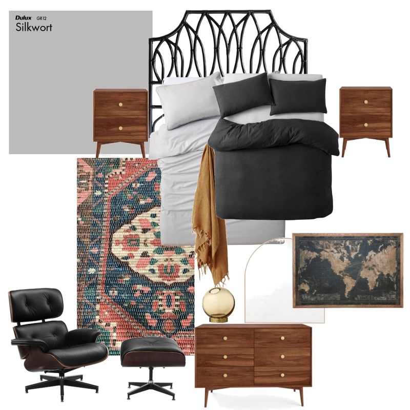 Mid Century Bedroom Mood Board by MishMidLove on Style Sourcebook