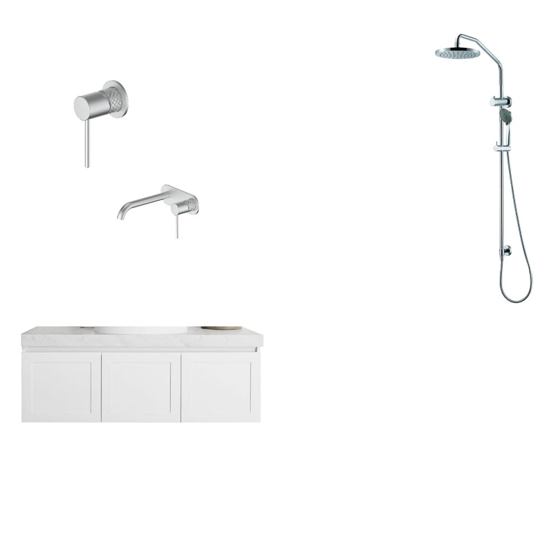 Guest Bathroom Interior Design Mood Board by allieflano