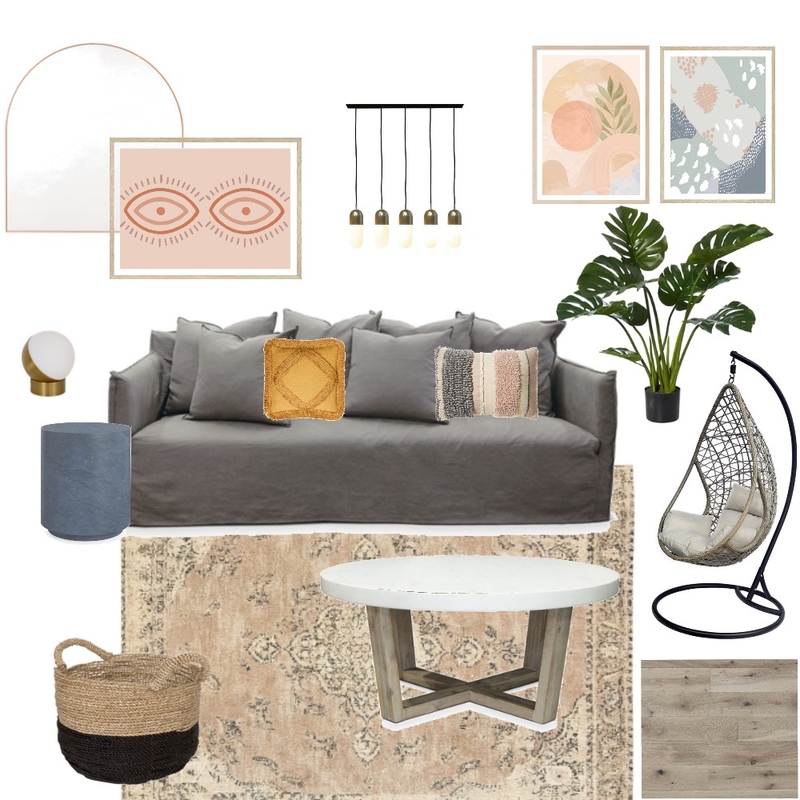 Boho modern Interior Design Mood Board by Heather-Dale Boho modern Interior Design Mood Board by Heather-Dale