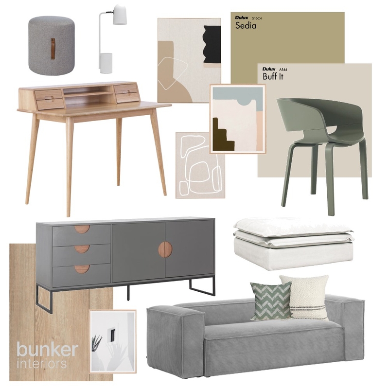 Japan Scandi Study Mood Board by Bunker Interiors on Style Sourcebook