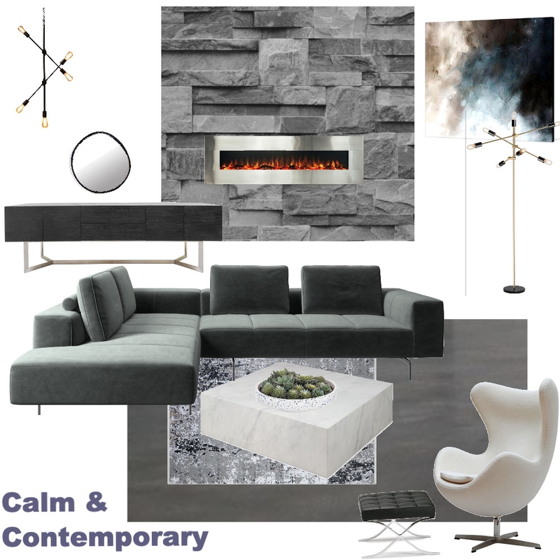 contemporary living Interior Design Mood Board by Starlings Nest