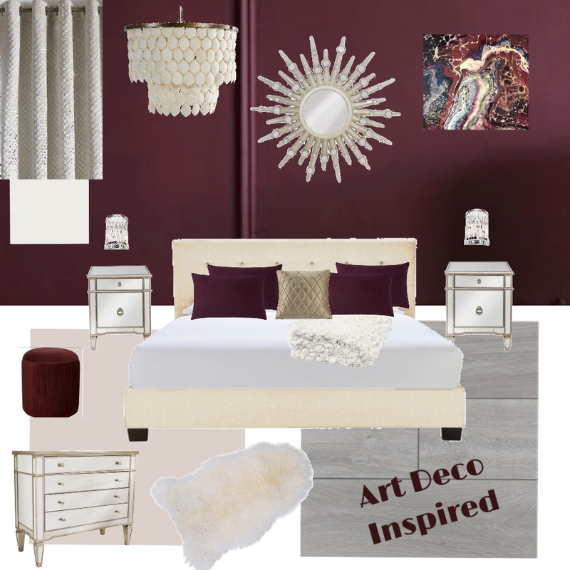 Bedroom Interior Design Mood Board by Starlings Nest