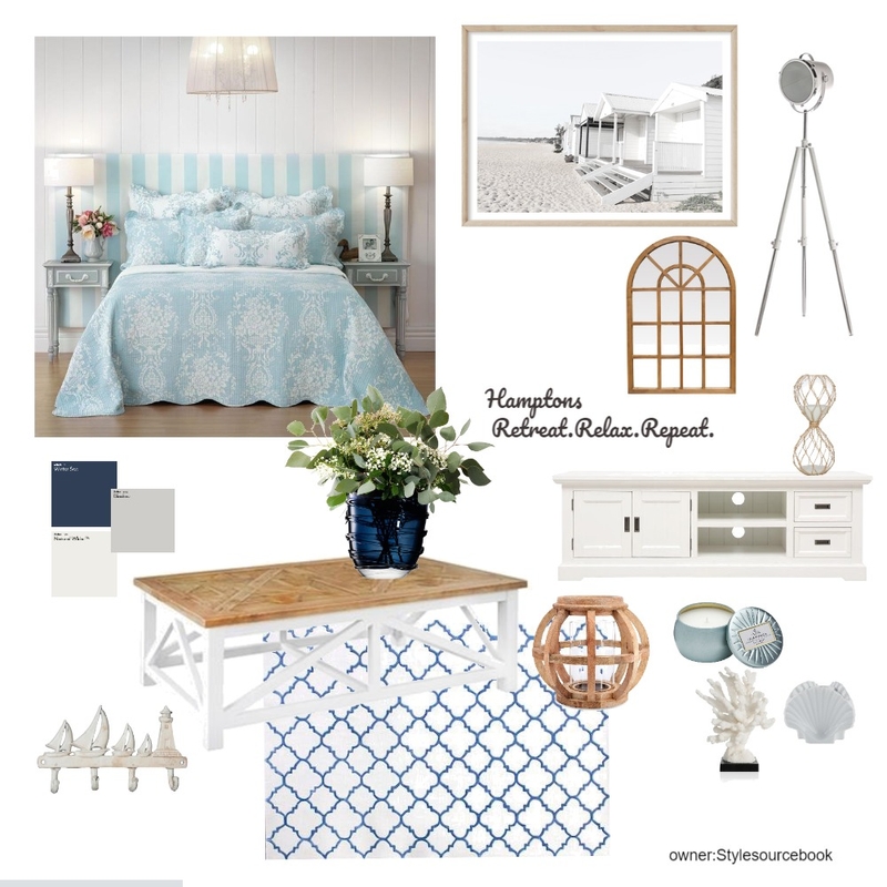 Hampton Interior Design Mood Board by vivid interiors