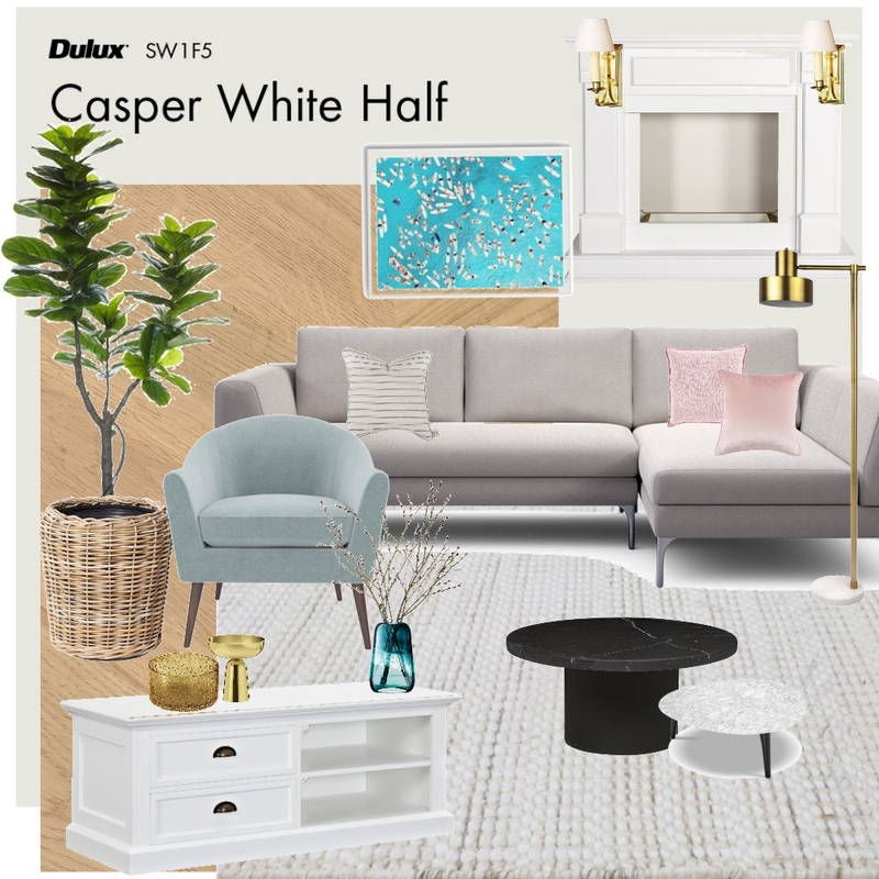 Living Room Interior Design Mood Board by BFrench