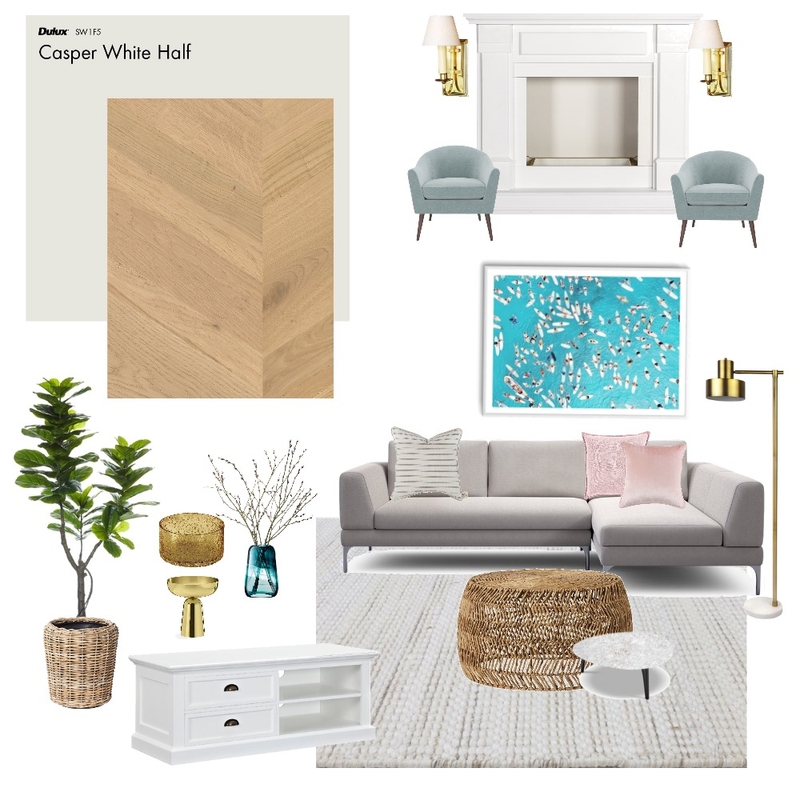 Living Room 2 Interior Design Mood Board by BFrench