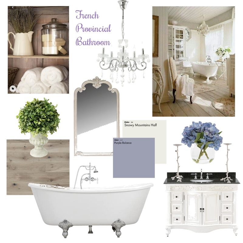 French Provincial Bathroom Interior Design Mood Board by La Elegant Bohemian French Provincial Bathroom Interior Design Mood Board by La Elegant Bohemian
