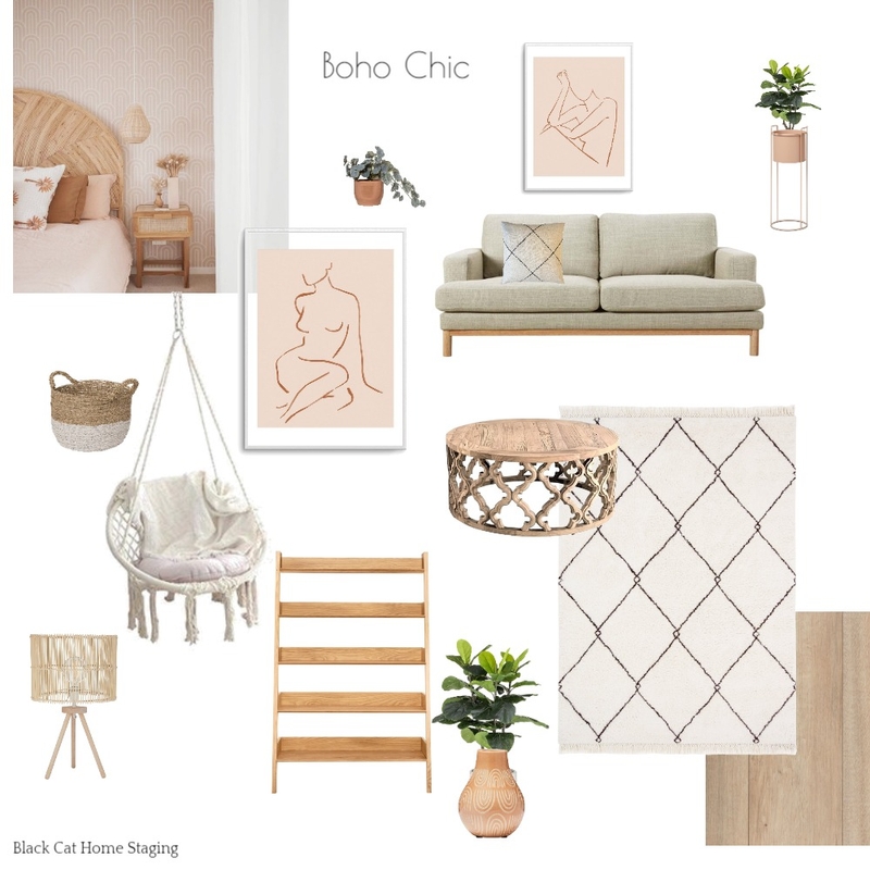 Boho Chic Mood Board Mood Board by Amanda Erin Designs on Style Sourcebook