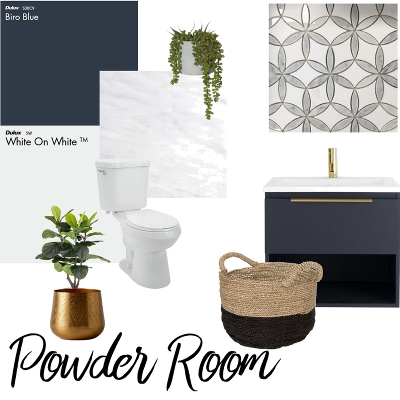 Powder Room Mood Board by A on Style Sourcebook
