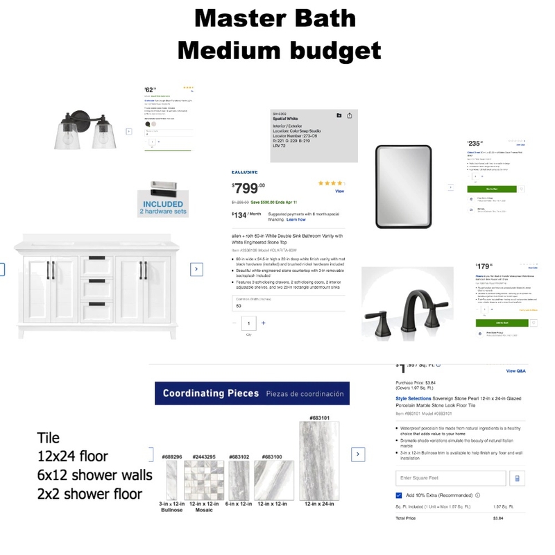 Master Bath-  medium Mood Board by juanimae@att.net on Style Sourcebook