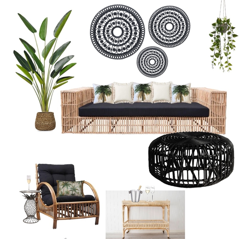 Tropical indoor/outdoor Interior Design Mood Board by Simplestyling Tropical indoor/outdoor Interior Design Mood Board by Simplestyling