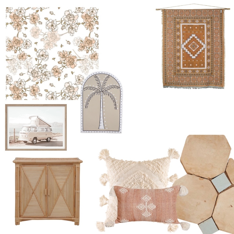 Boho Mood Board by Rhiannon Lee, Oleander & Finch Interiors on Style Sourcebook