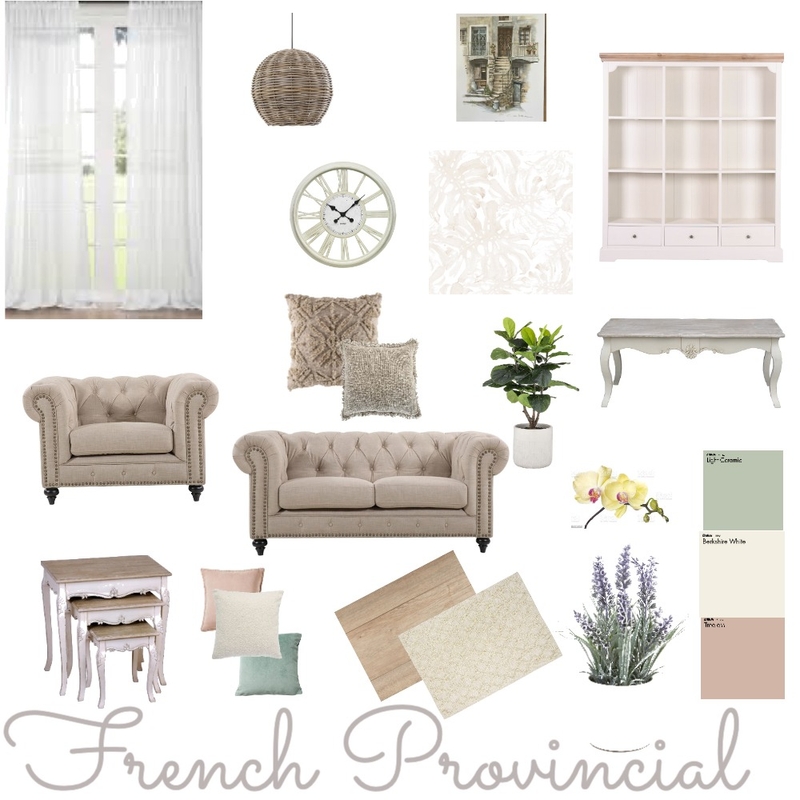 French Provincial Mood Board by Julie Charlton on Style Sourcebook