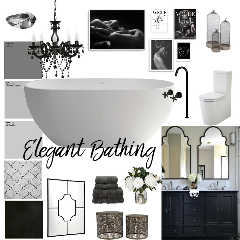 Elegant Glam Bathing Mood Board by Sherie Kentmen on Style Sourcebook