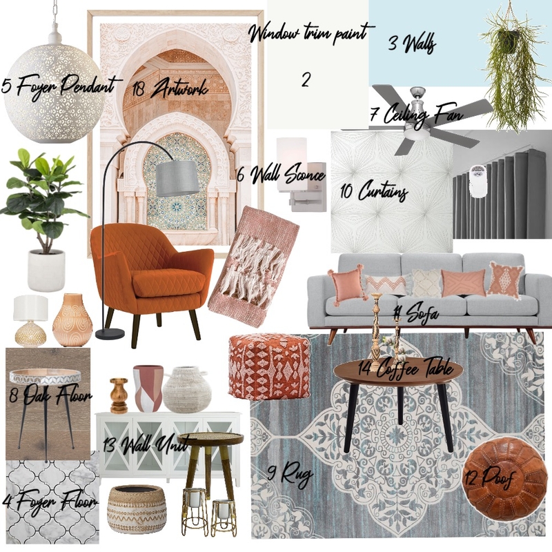 My Living Room Interior Design Mood Board by Karen Lucchese