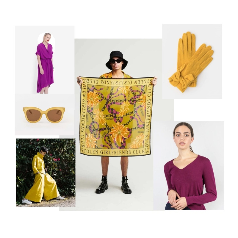 Yellow and purple Mood Board by crisphome on Style Sourcebook