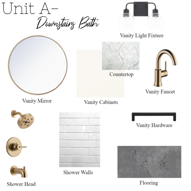 Unit A- Downstairs Bath Mood Board by haleyjbrenneman on Style Sourcebook