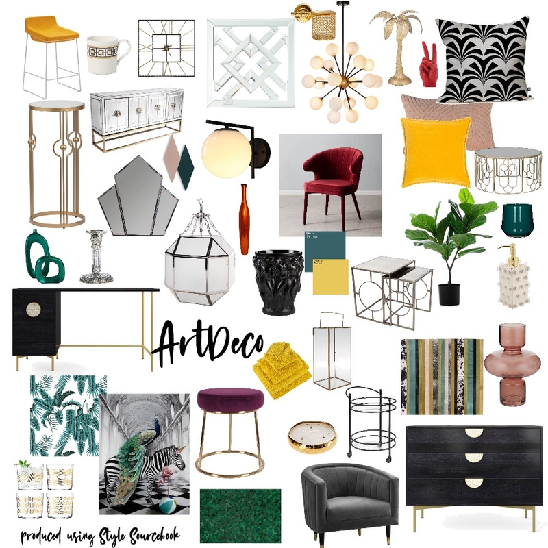 Art Deco Interior Design Mood Board by MichelleJones Art Deco Interior Design Mood Board by MichelleJones