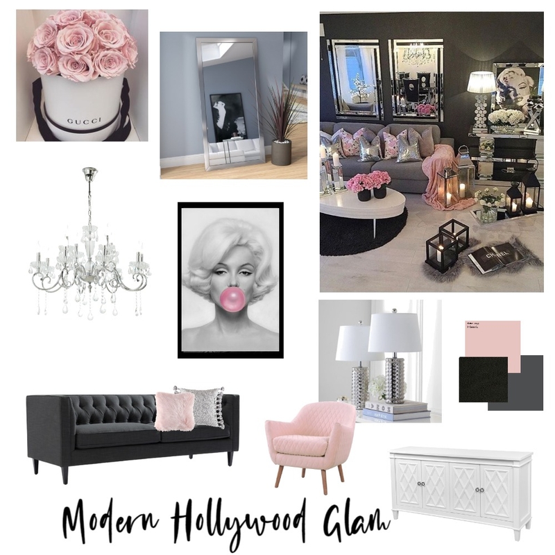 Hollywood Glam Mood Board by Shandoll on Style Sourcebook