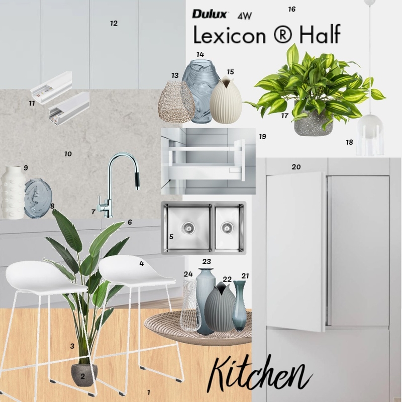 Kalamaras Kitchen Interior Design Mood Board by CarolineB