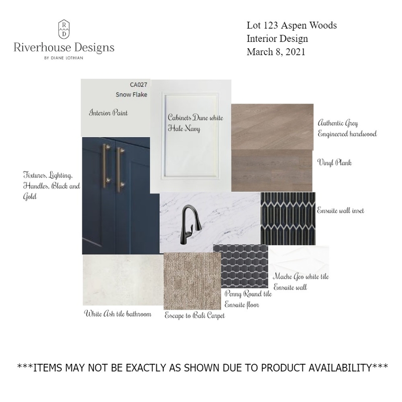 Lot 123 interior design board Mood Board by Riverhouse Designs on Style Sourcebook