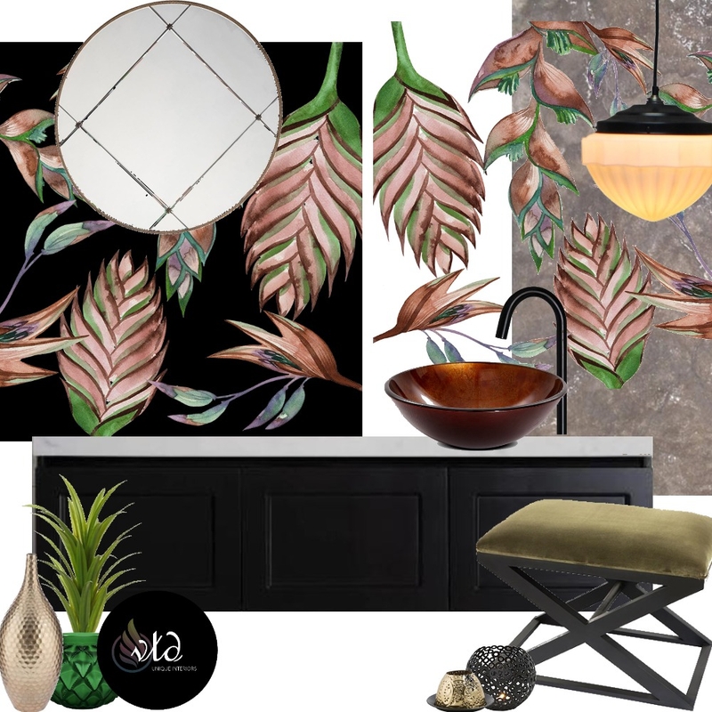 Art Deco Powder Room Mood Board by Velvet Tree Design on Style Sourcebook
