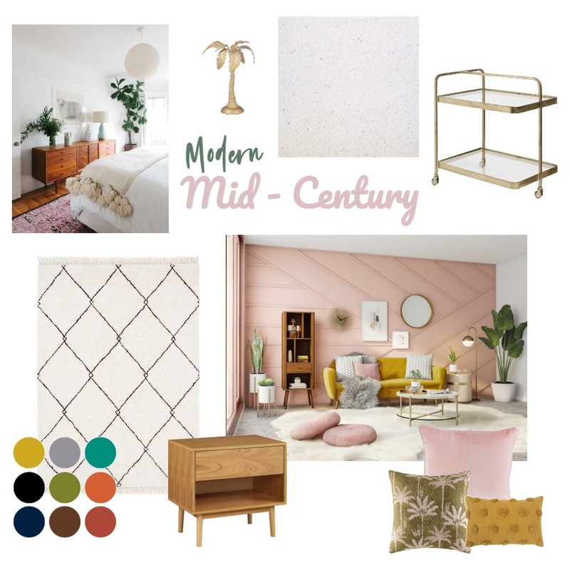 Mid-Century Mood Board by emilypointing on Style Sourcebook