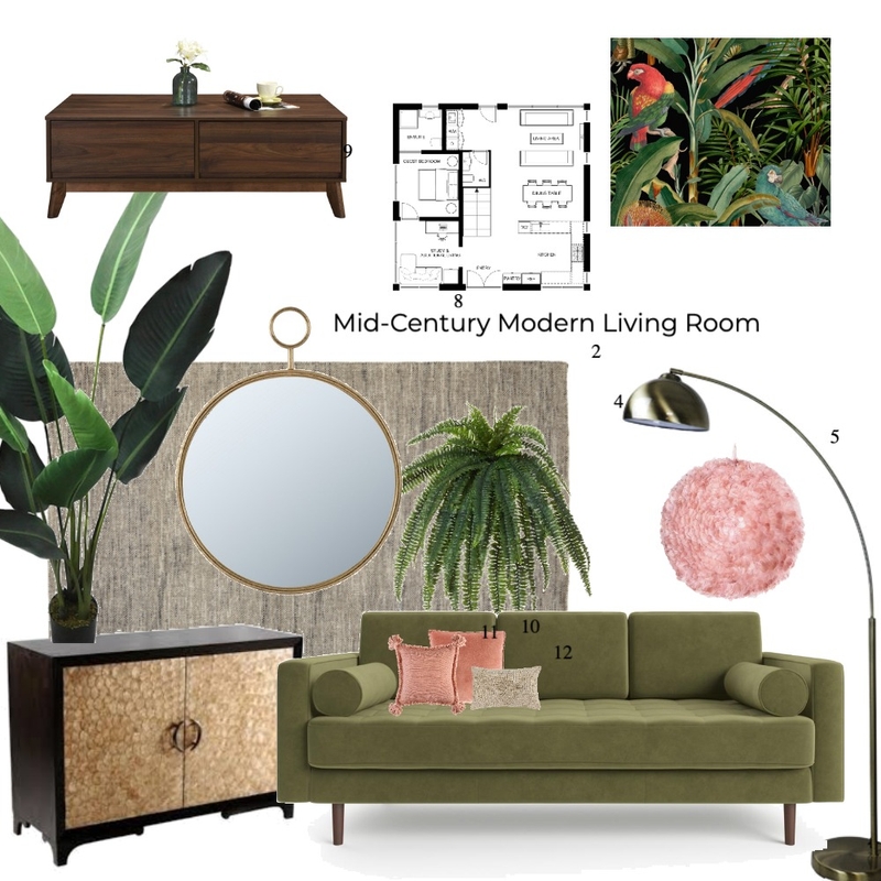 Module 9 - Living Room Mood Board by Mikalina Smith on Style Sourcebook