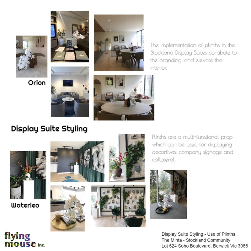 Display Suite interior Mood Board by Flyingmouse inc on Style Sourcebook