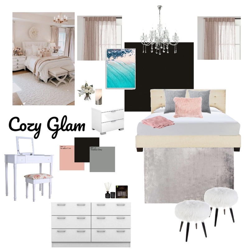 Cozy Glam Mood Board by nicolesinterior on Style Sourcebook