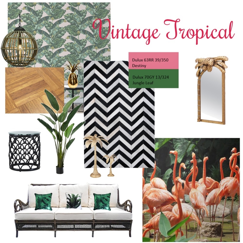 Vintage Tropical Mood Board by Catherine Hamilton on Style Sourcebook