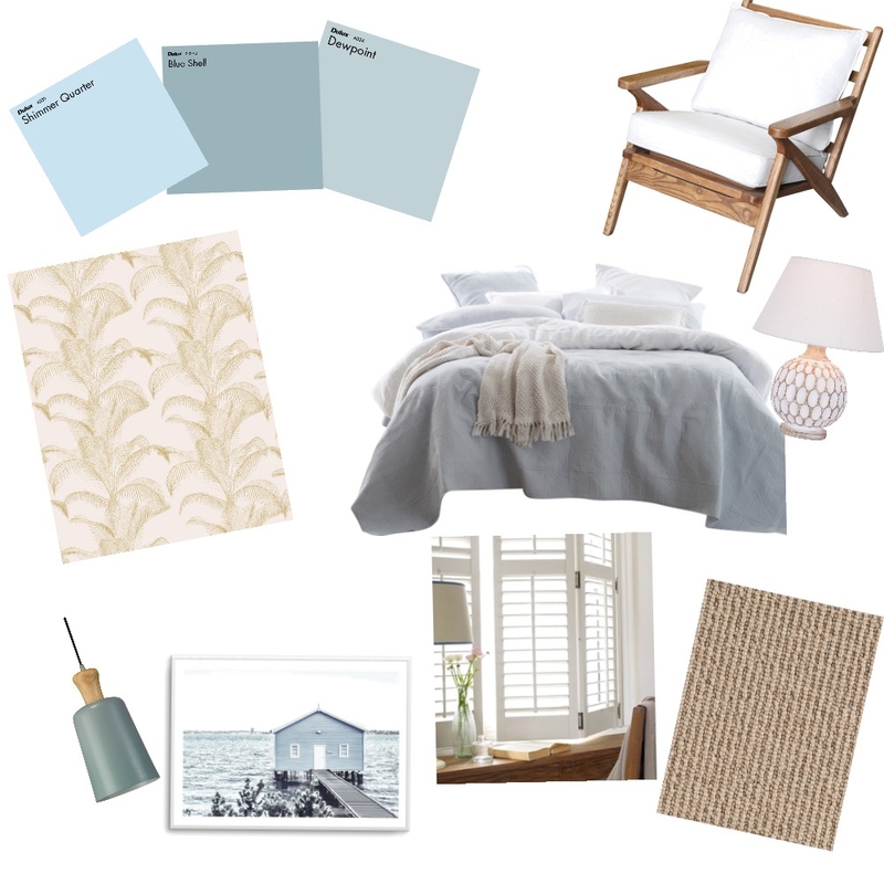 Hamptons Bedroom Mood Board by Fiona Penn on Style Sourcebook