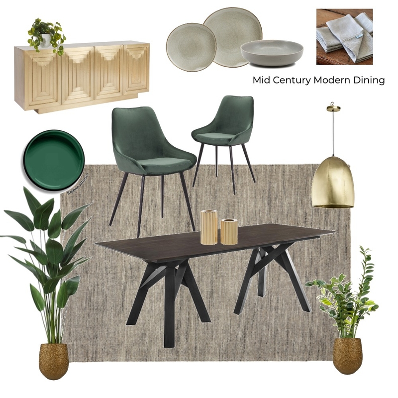 Module 9 - Dining Mood Board by Mikalina Smith on Style Sourcebook