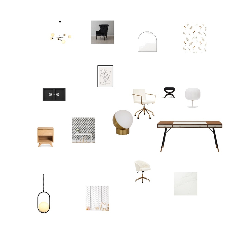 Art Deco work space Mood Board by rebeccahenders on Style Sourcebook
